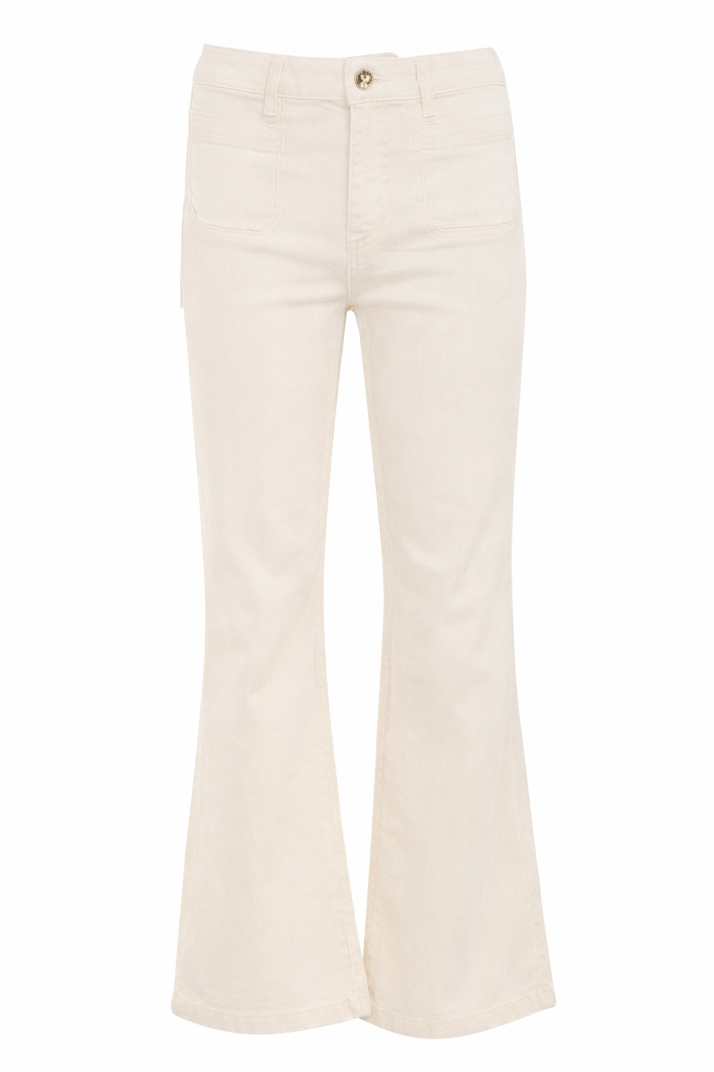 off white jeans met een semi wide leg fit bobby