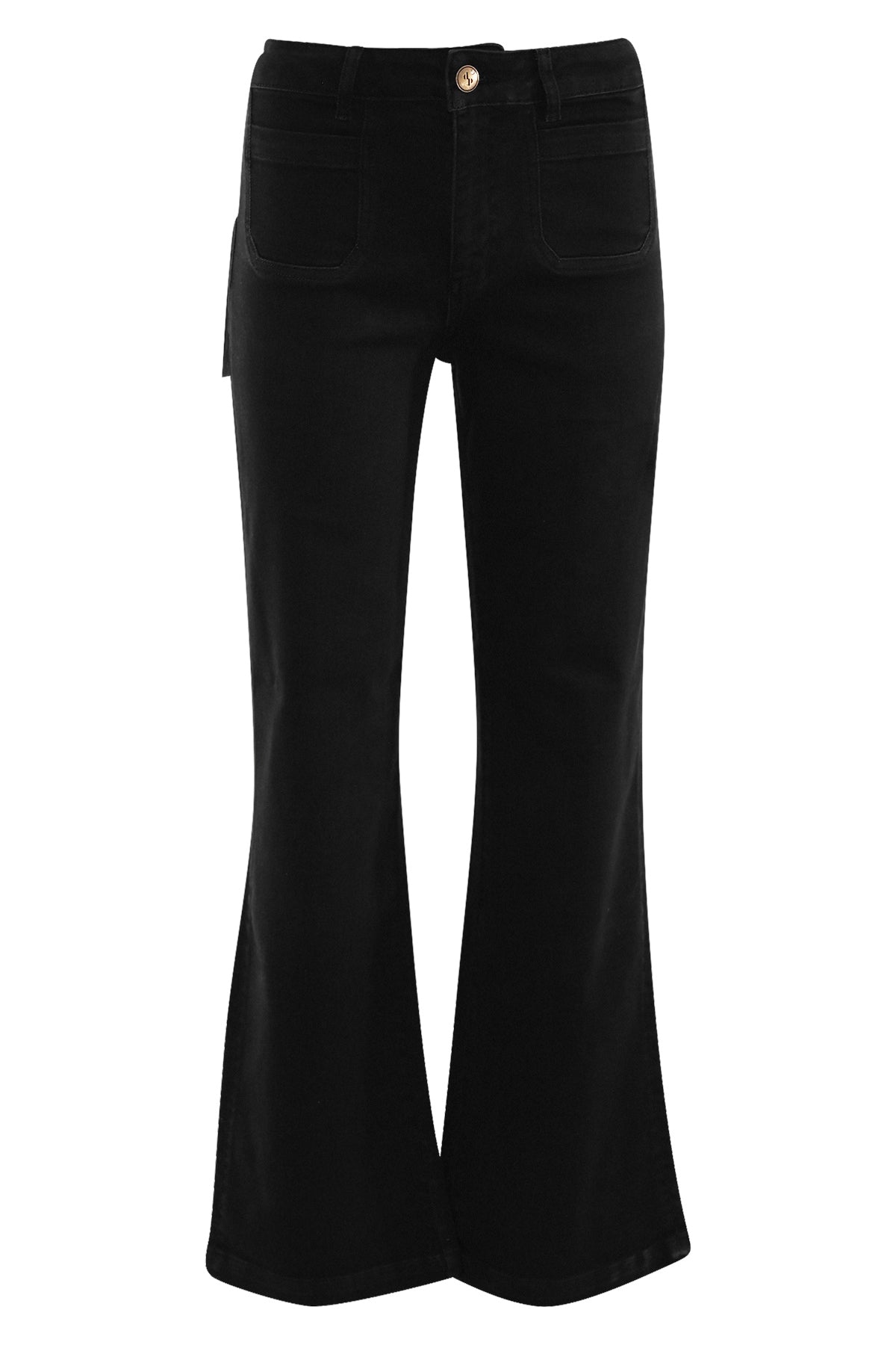 diepzwarte semi wide leg denim bobby van dnm pure