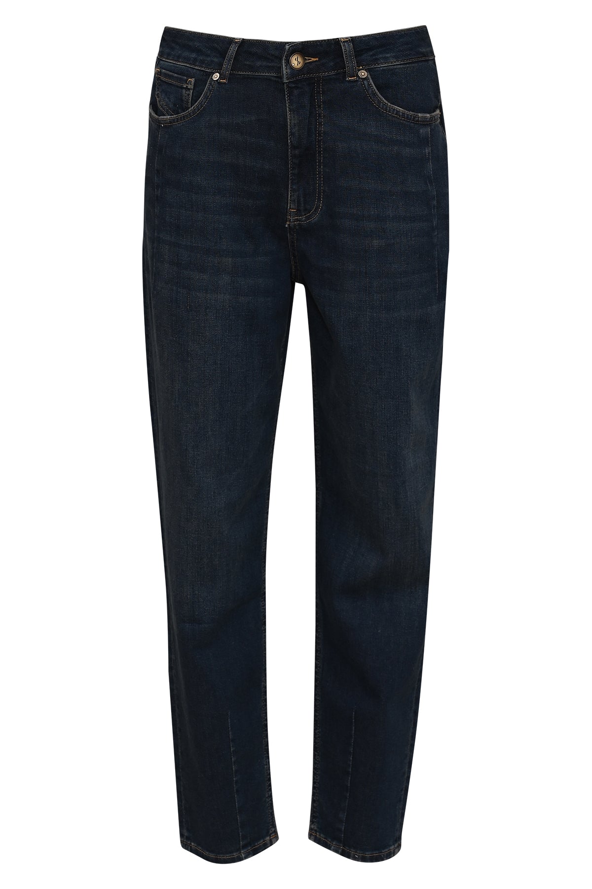 dnm pure cool j barrel fit jeans in donkerblauwe denim