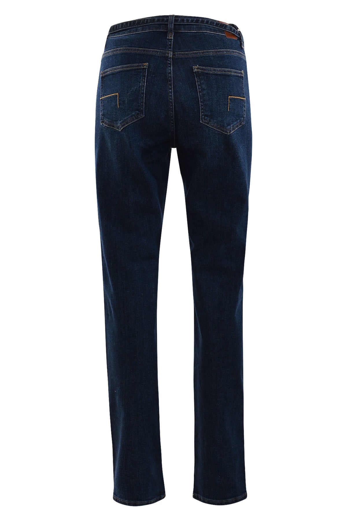 achterzijde carrot fit jeans diaz in denim kleur met bijpassende ceintuur