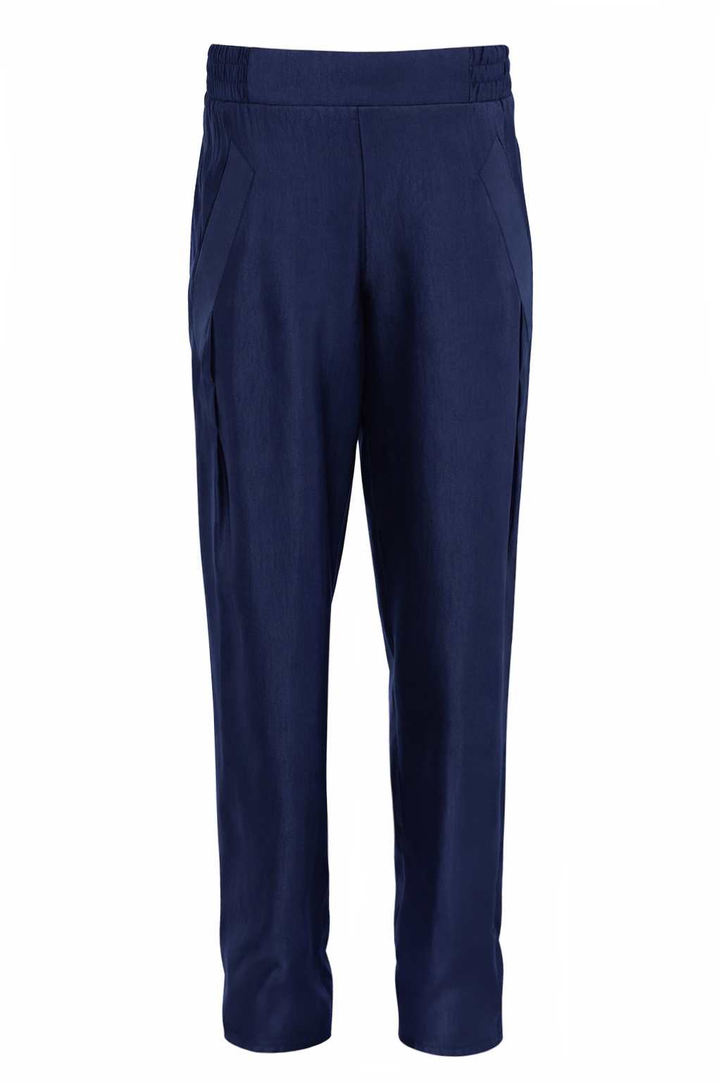 broek dixon night blue met steekzakken en elastische tailleband