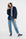 denim barrel jeans met stoere herfstjas