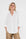 off-white damesblouse met losse fit en wijde driekwart mouwen