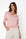 gebreid shirt valan roze met korte mouwen