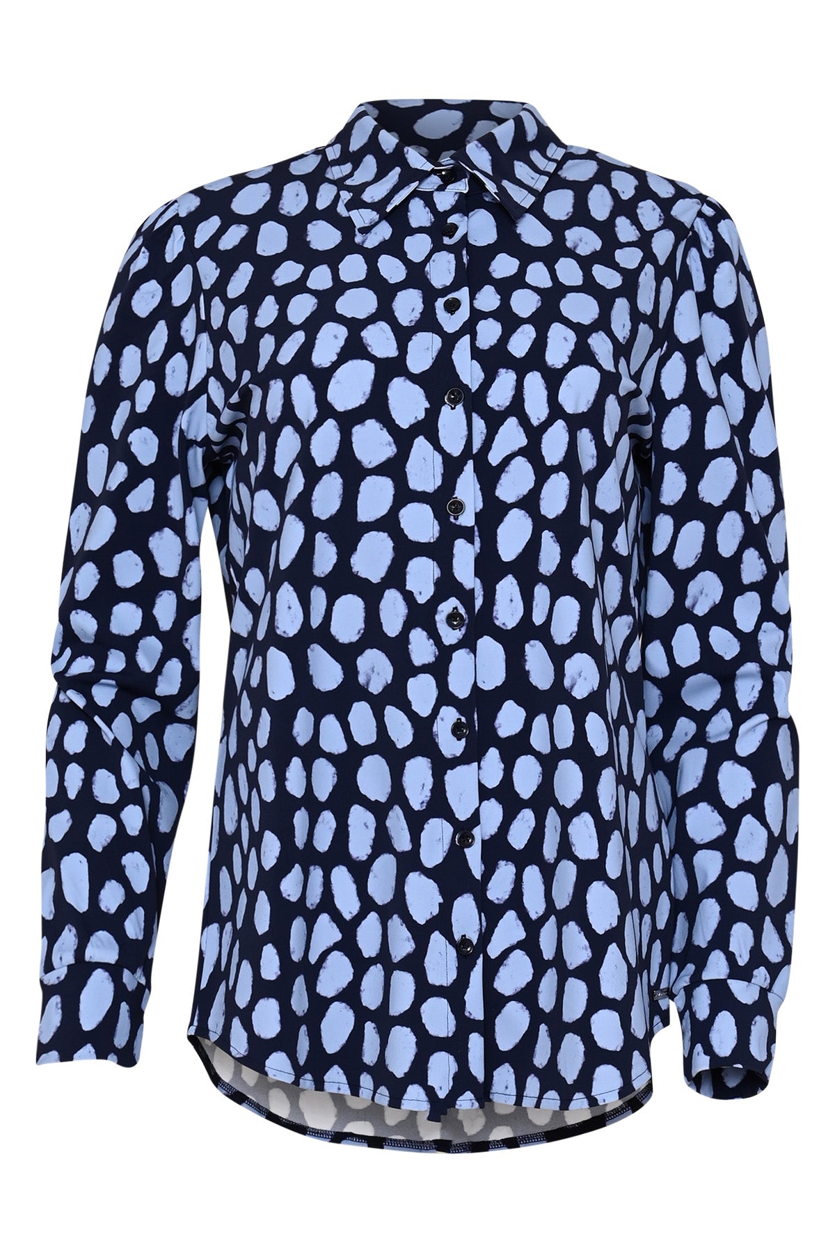Travelblouse blauwe animal dots Fayette