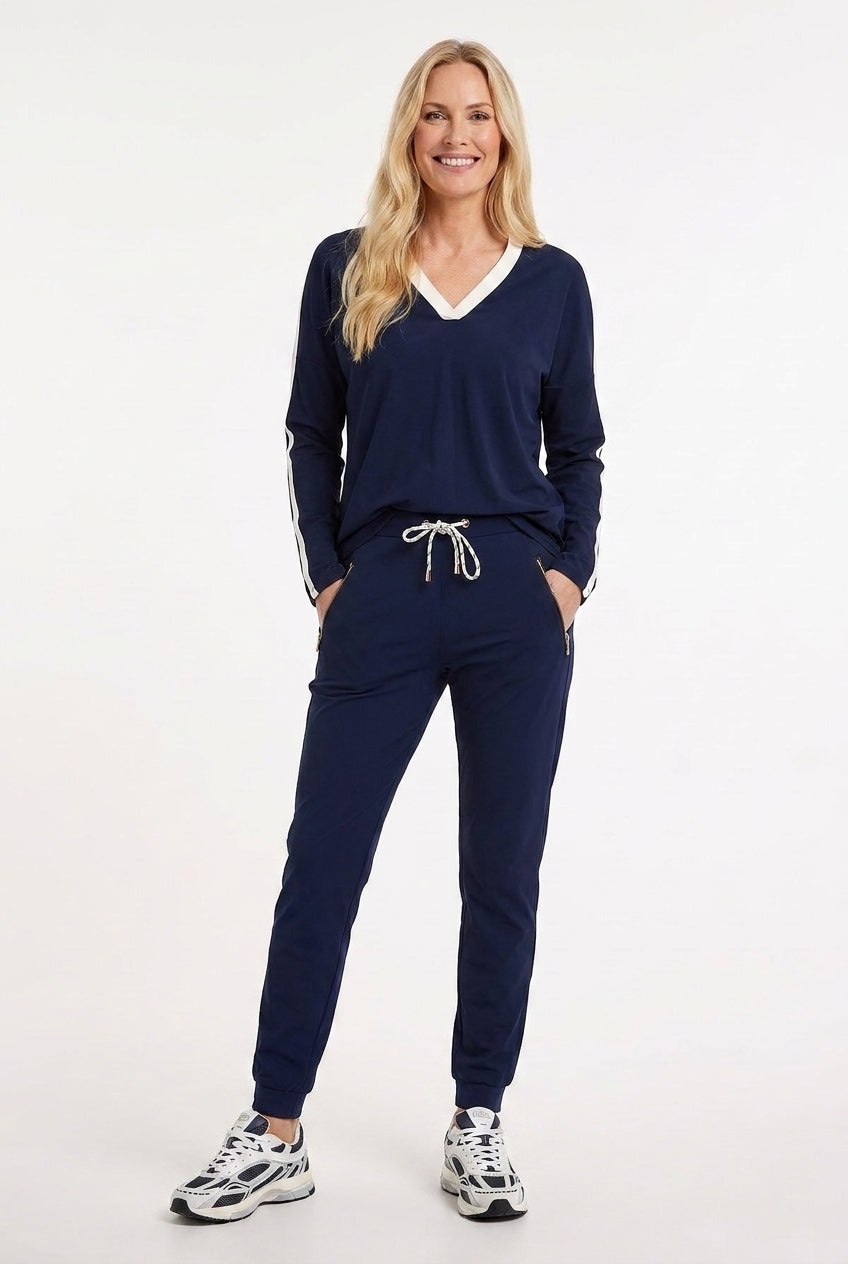 Travelshirt donkerblauw Losina