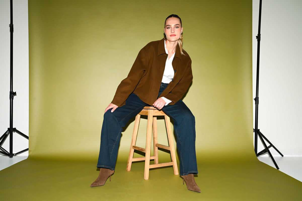 Francis wide leg jeans Olive Indigo