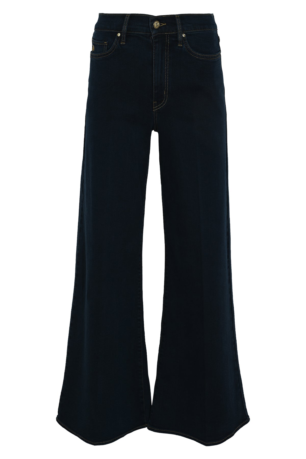 frankie night blue flared jeans van dnm pure met donkere denim wassing