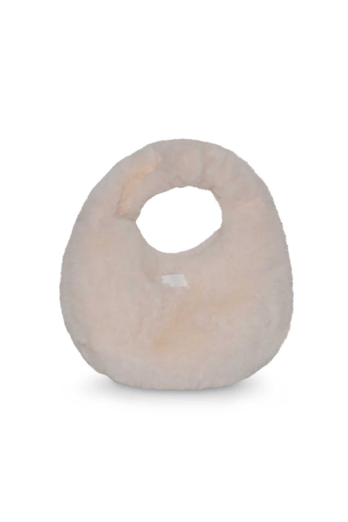 offwhite hobo bag in zachte teddystof