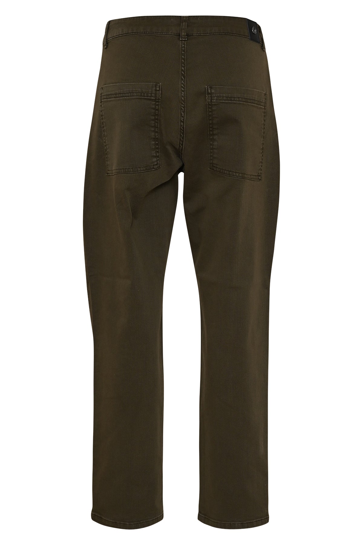 achterkant groene jaclin dark olive carrot fit jeans van dnm pure