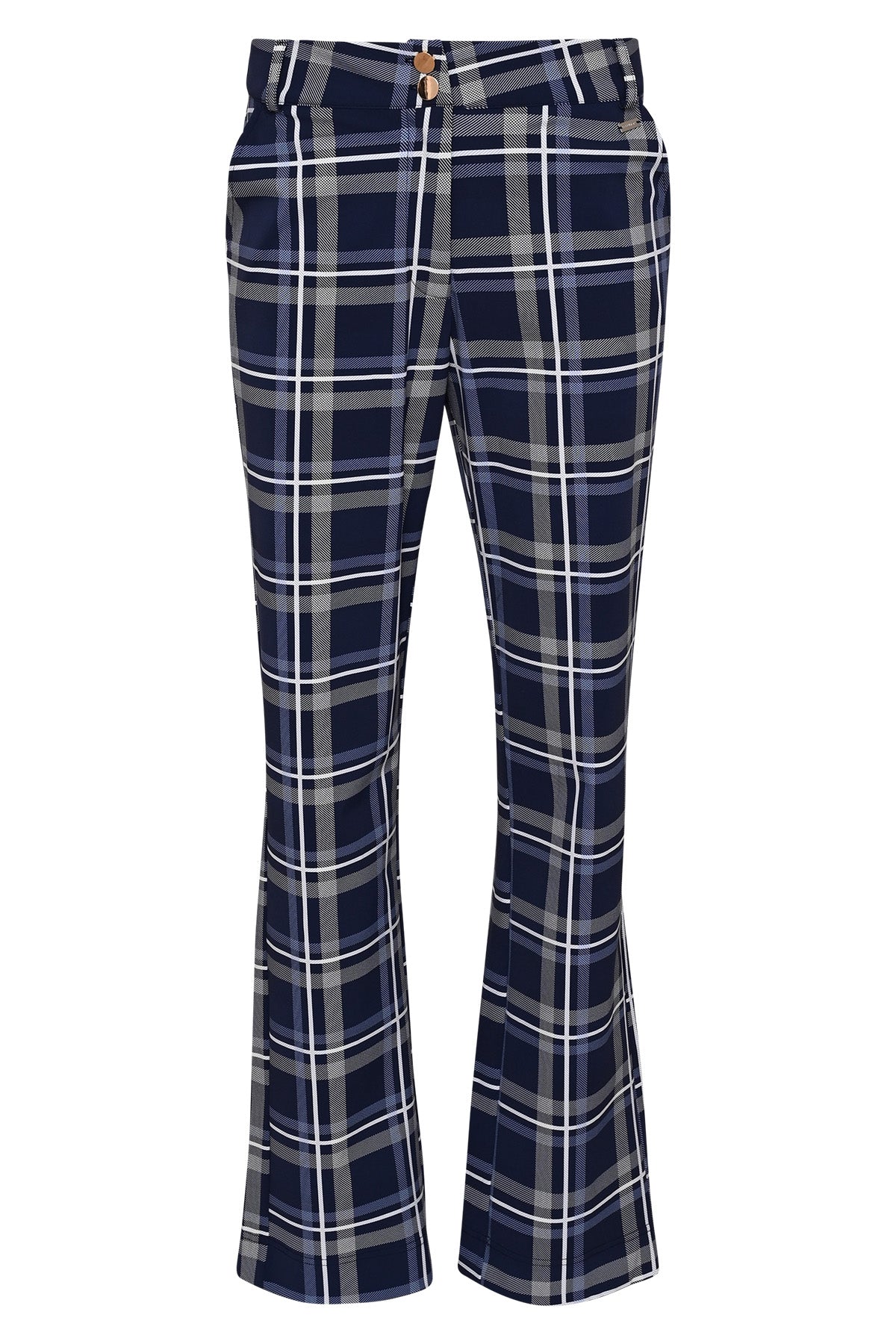 Blauw geruite broek Sarah