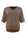 taupe t-shirt fijngebreid met een v-hals en korte mouwen