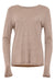 zandkleur shirt viana met ronde hals en lange mouwen uit de herfstcollectie