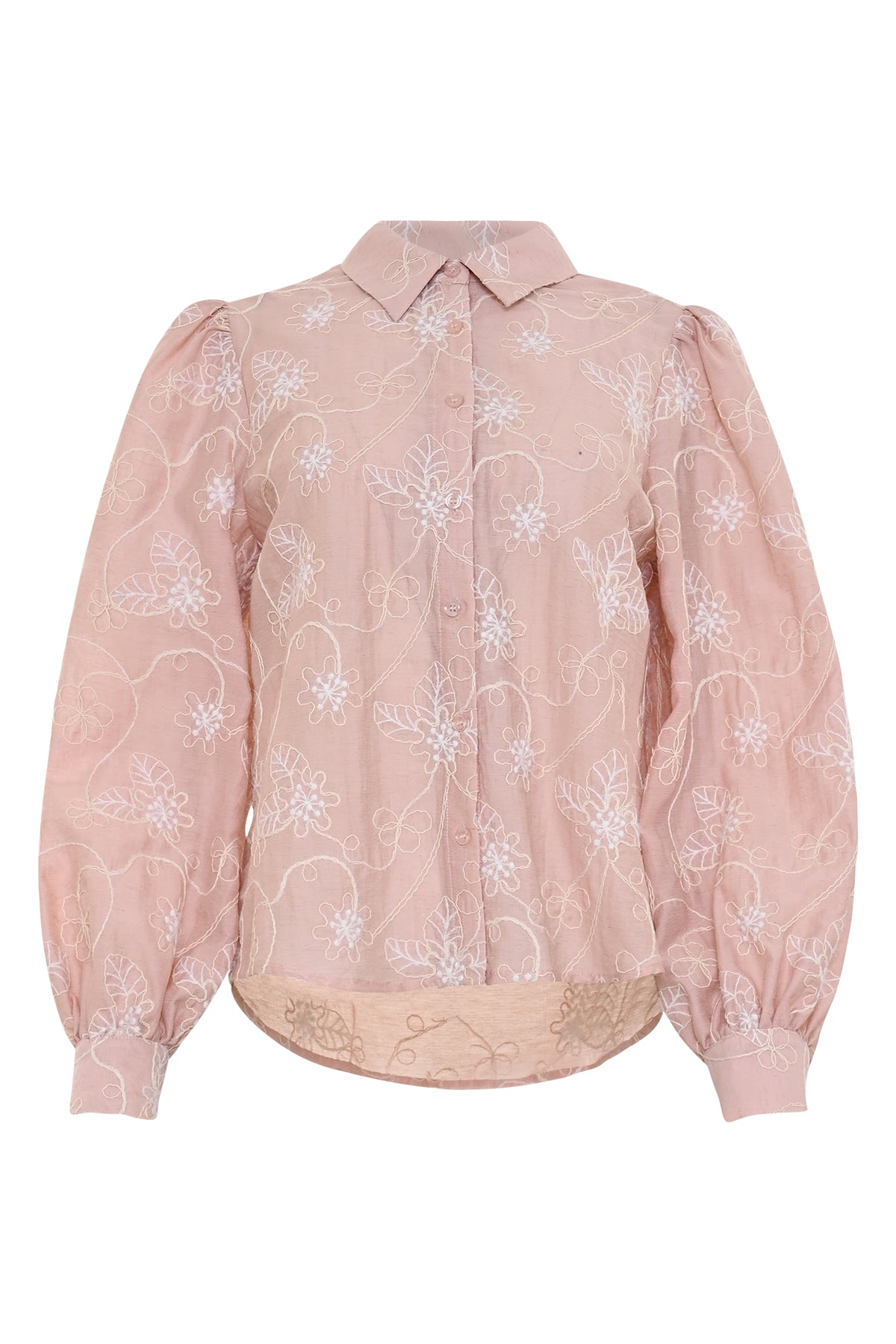 Roze blouse bloemenprint Vunny