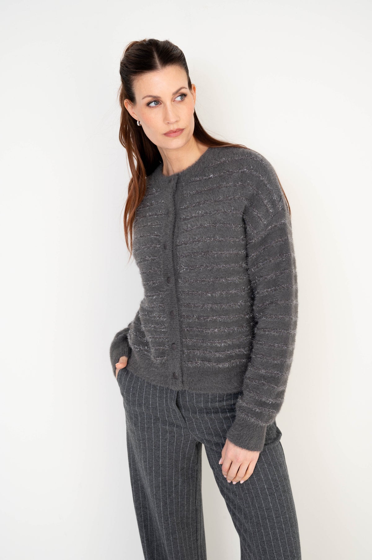 Antraciet vest Zallejo