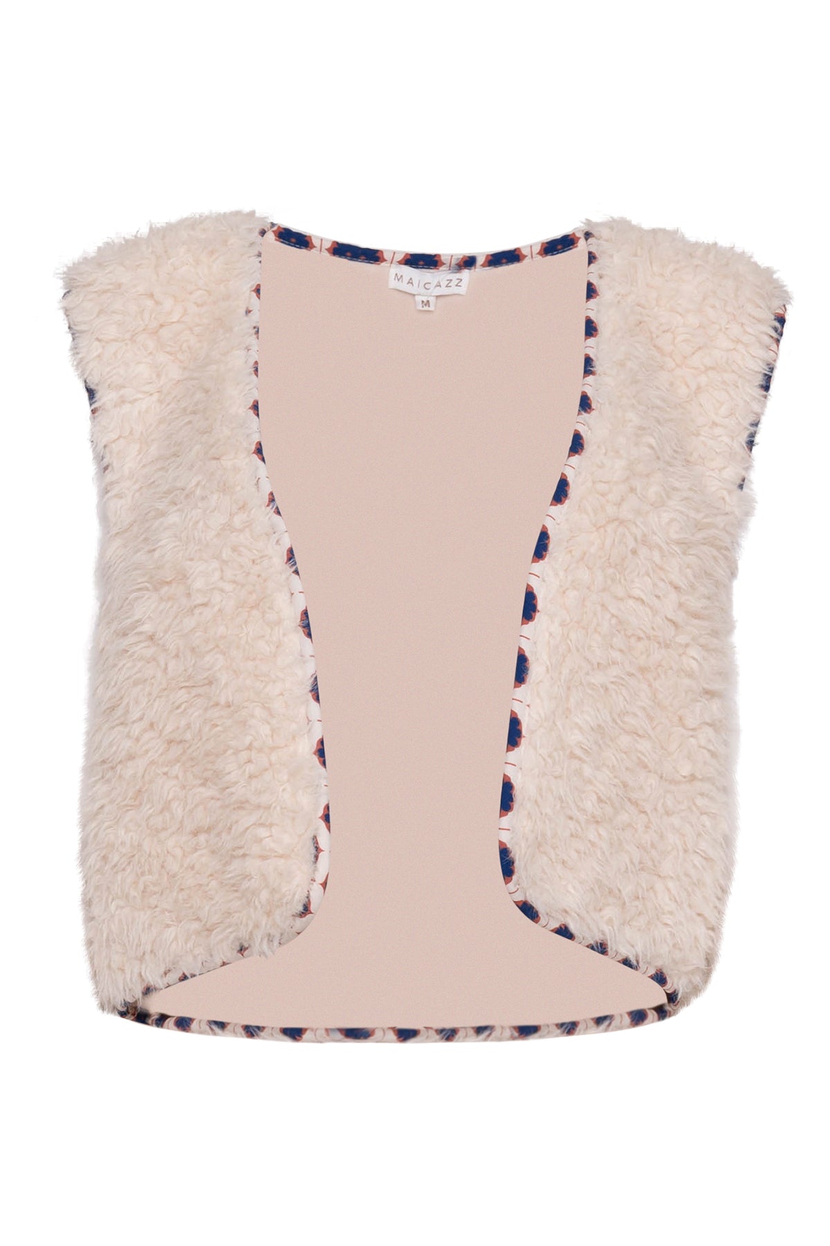 Zedan offwhite teddy gilet