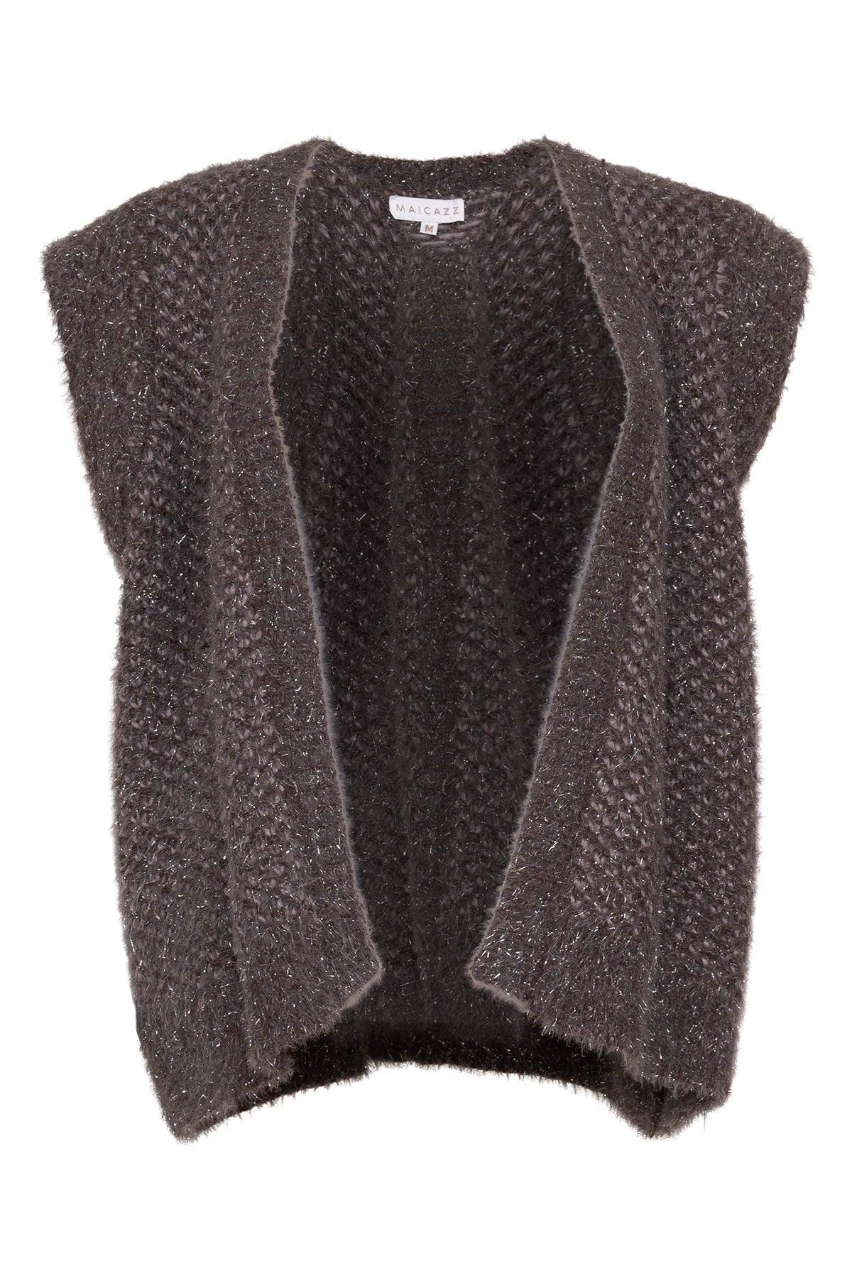Zenora gilet donker taupe