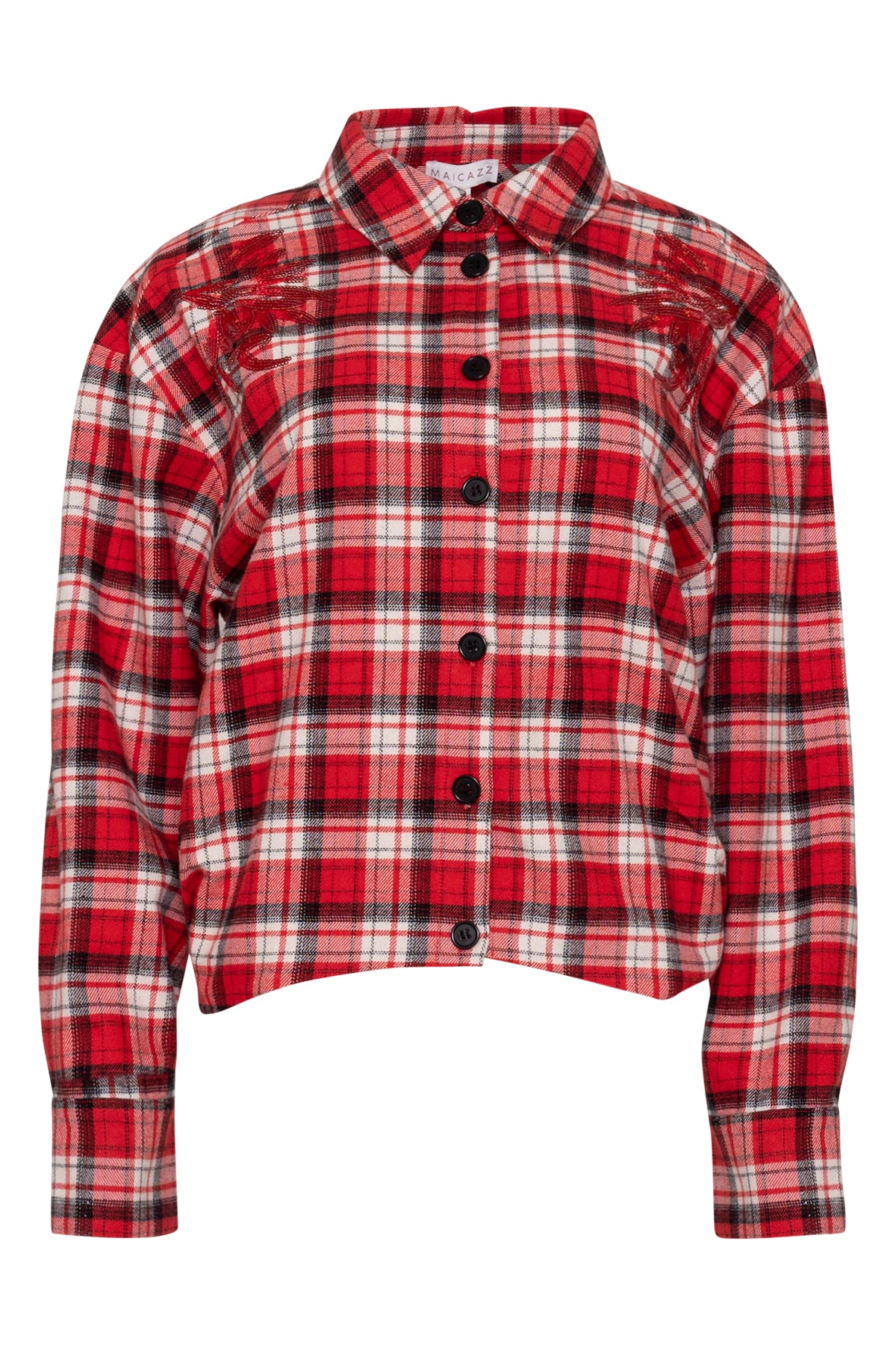 Rood geruite blouse Zodos