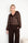 Bruin satijnlook shirt Zoha